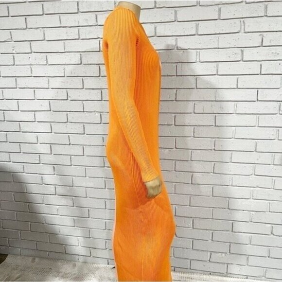 Staud Shoko Sweater Dress (Versatile Cardigan / Dress) — Rib Knit - Picture 9 of 11